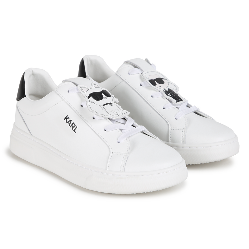 Low-Sneaker aus Leder KARL LAGERFELD KIDS 
                        GIRL