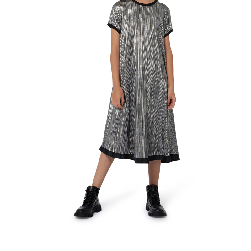 Kurz&auml;rmeliges Plissee-Kleid DKNY 
                        GIRL