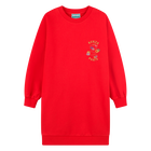 Gerades Kleid mit Stickereien KENZO KIDS 
                    GIRL