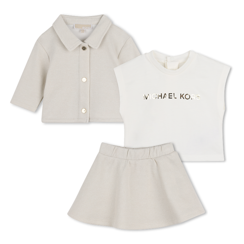 Set aus strickjacke, rock und t-shirt MICHAEL KORS 
                        GIRL