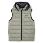 Daunenjacke mit Kapuze in Flann-Optik BOSS 
                    BOY