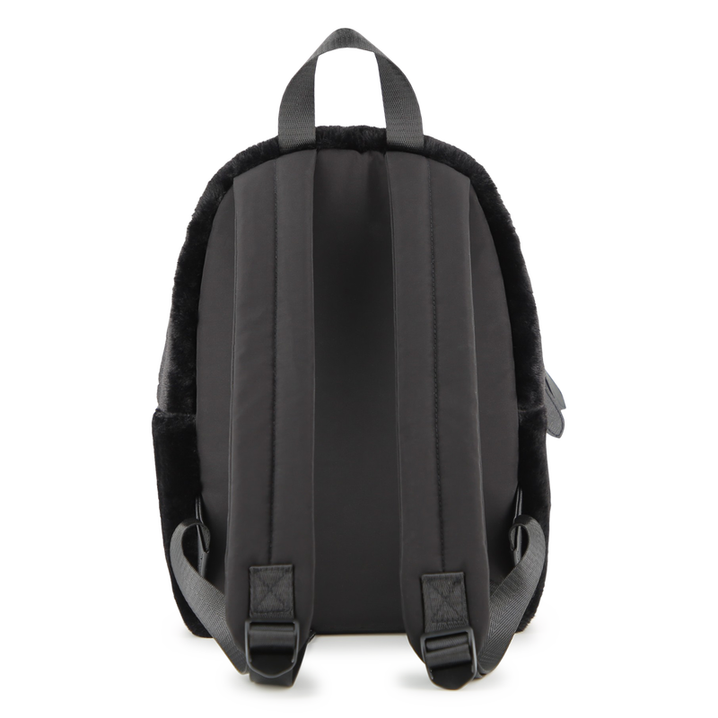 Kleiner Rucksack aus flauschigem Fleece KARL LAGERFELD KIDS 
                        GIRL