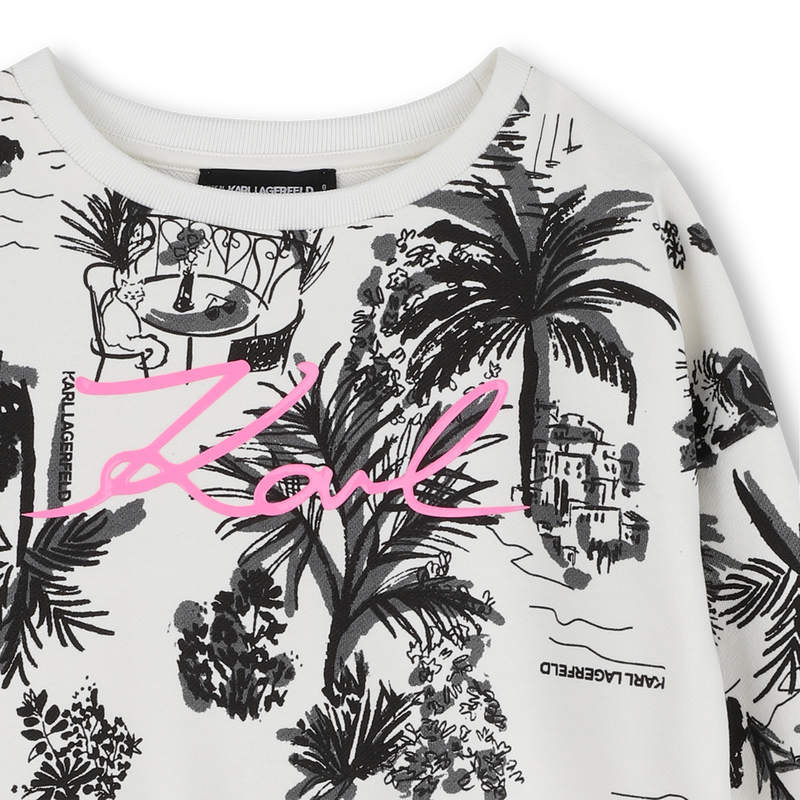 FLEECE-SWEATSHIRT KARL LAGERFELD KIDS 
                        GIRL