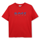 KURZARM T-SHIRT, ROT, hi-res