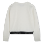 Lang&auml;rmeliges Sweatshirt KARL LAGERFELD KIDS 
                    GIRL