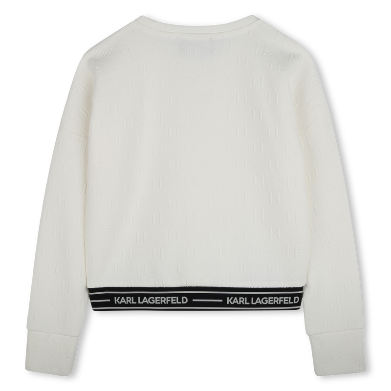 Lang&auml;rmeliges Sweatshirt KARL LAGERFELD KIDS 
                        GIRL