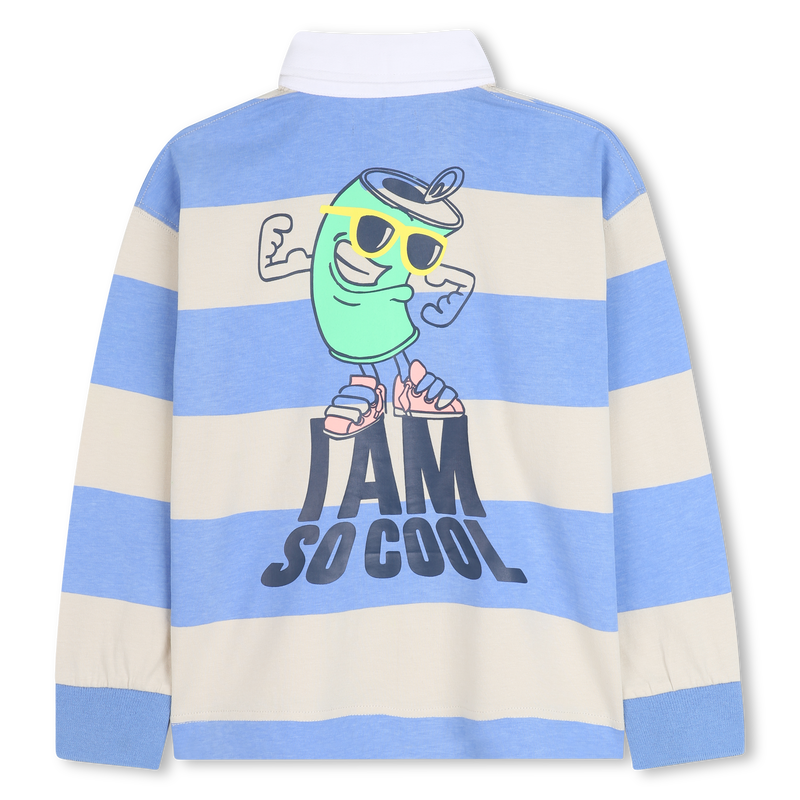 Gestreiftes lang&auml;rmeliges Poloshirt BILLIEBLUSH 
                        BOY