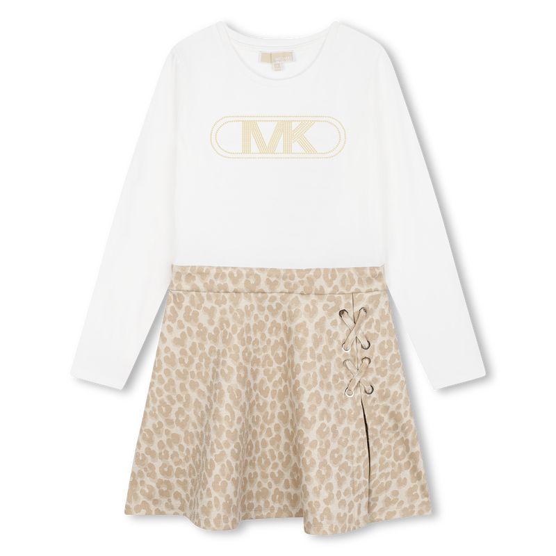 Lang&auml;rmeliges Kleid mit Nieten MICHAEL KORS 
                        GIRL