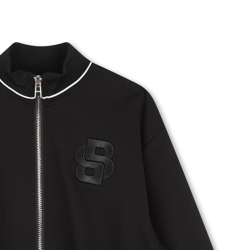 Cardigan mit Stickerei und Streifen BOSS 
                        GIRL