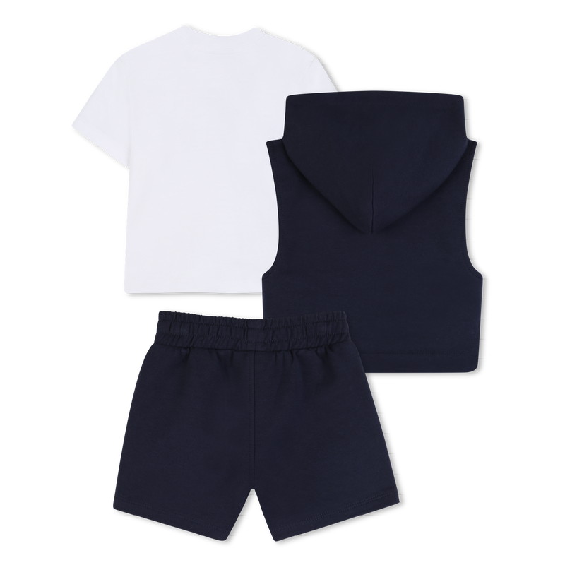T-SHIRT + SWEATSHIRT + SHORTS SET BOSS 
                        BOY