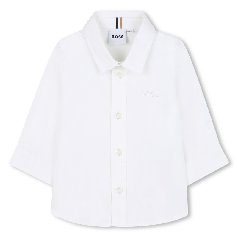 Lang&auml;rmliges Baumwollhemd BOSS 
                        BOY