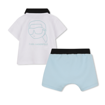 SET AUS T-SHIRT UND SHORTS KARL LAGERFELD KIDS BOY