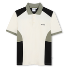 Kurz&auml;rmeliges Poloshirt, HELL BEIGE, hi-res