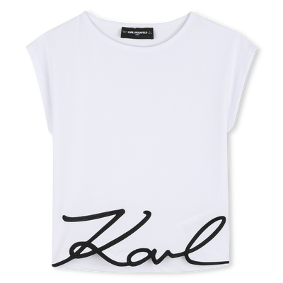KURZ&Auml;RMELIGES T-SHIRT KARL LAGERFELD KIDS GIRL