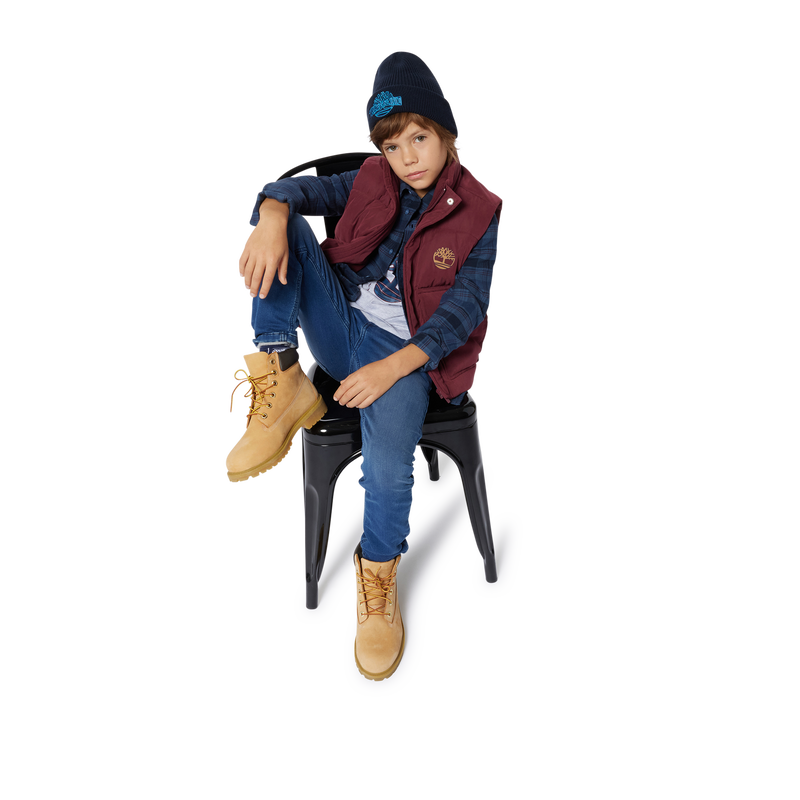 Kariertes Baumwoll-Overshirt TIMBERLAND 
                        BOY