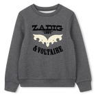 Fleece-Sweatshirt mit Rundhalsausschnitt ZADIG VOLTAIRE 
                    BOY