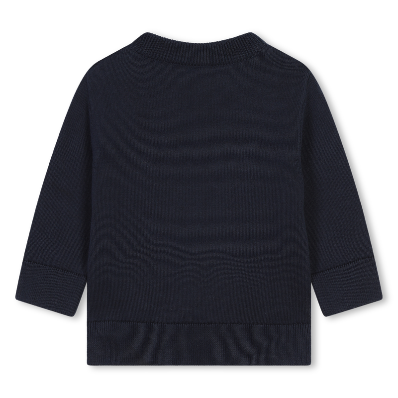 Baumwoll-Pullover mit Logo BOSS 
                        BOY