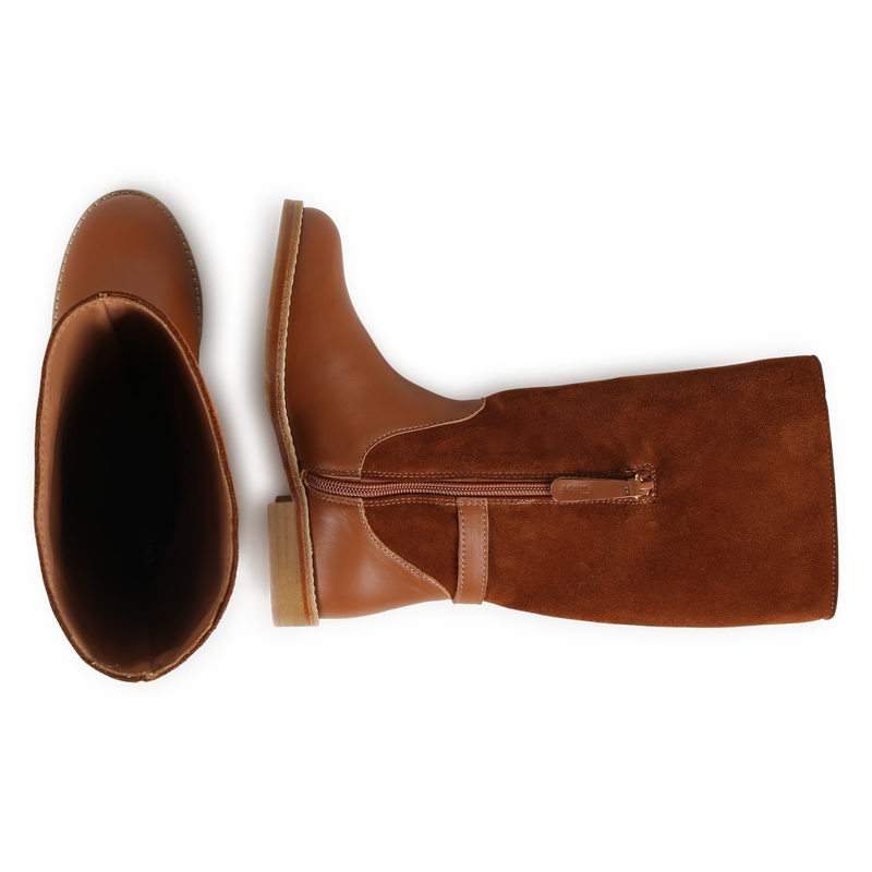 Stiefel aus zwei Lederarten CHLOE 
                        GIRL