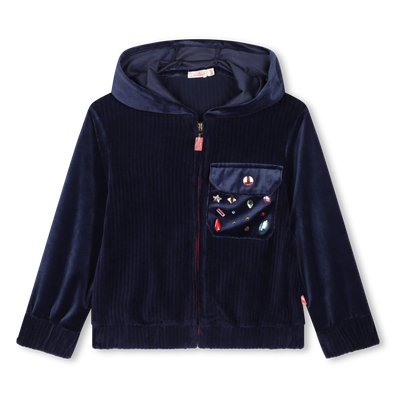 Samtige Sweatjacke mit Kapuze BILLIEBLUSH GIRL