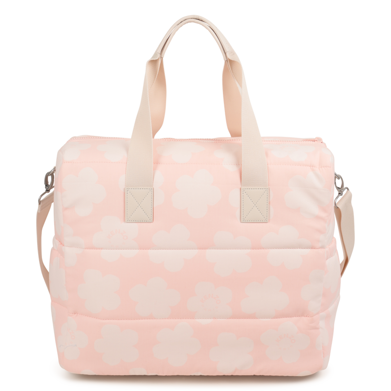 Gesteppte Wickeltasche aus bedruckter Popeline KENZO KIDS 
                        UNISEX