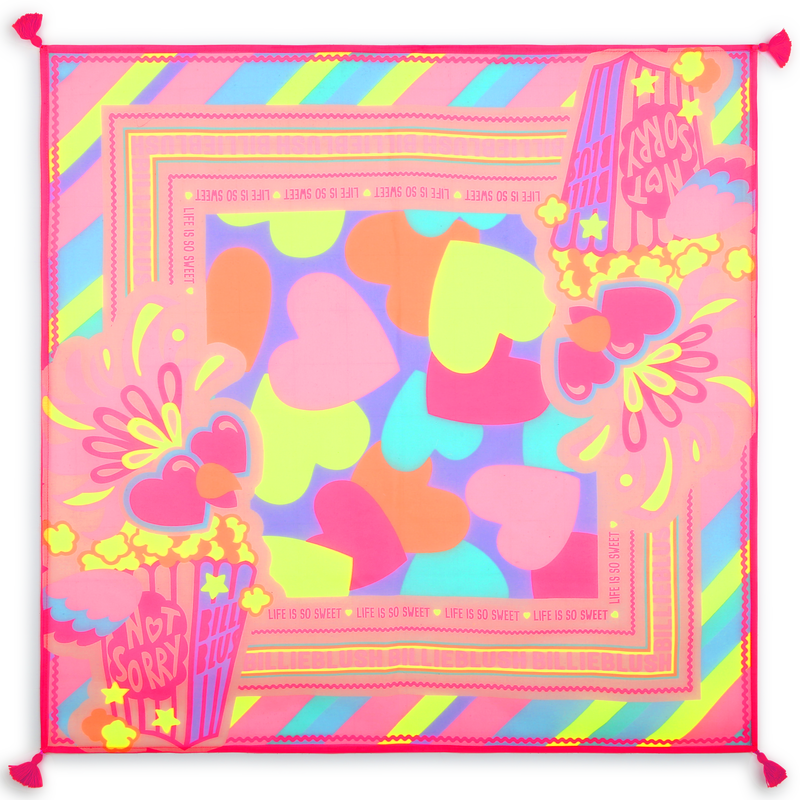 Carr&eacute; mit Druck BILLIEBLUSH 
                        GIRL