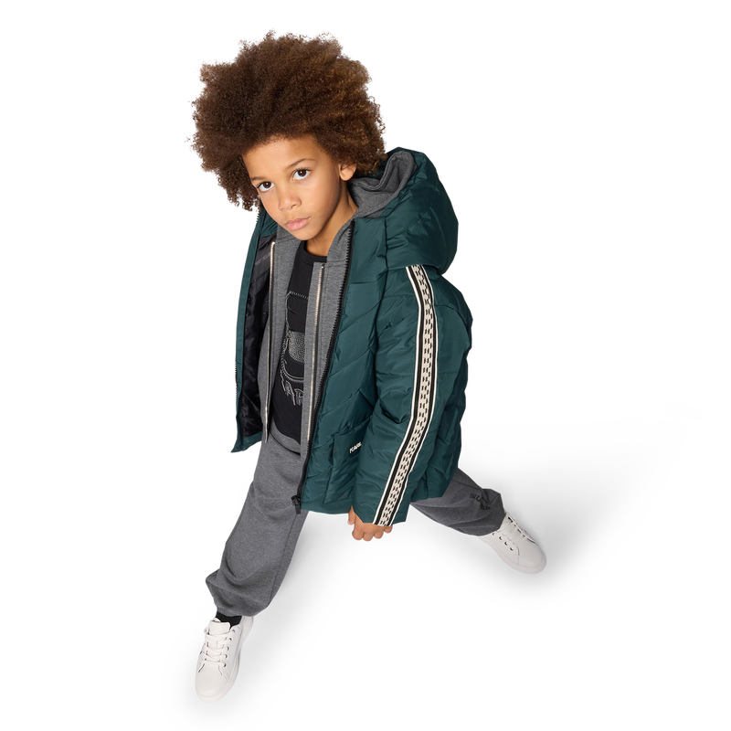 Steppjacke mit Kapuze KARL LAGERFELD KIDS 
                        BOY