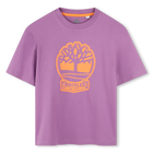 Zweifarbiges T-Shirt mit Logo, HIMBEER, hi-res