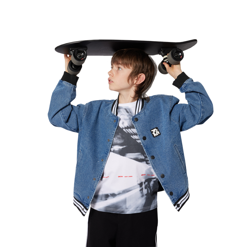 Bedrucktes Baumwoll-T-Shirt DKNY 
                        BOY