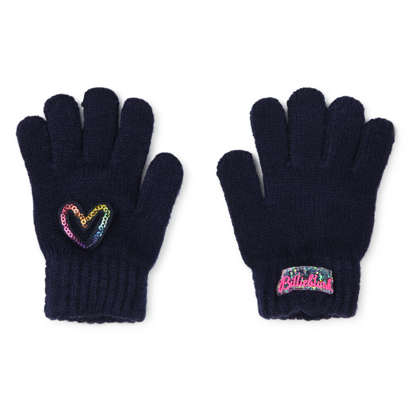 Handschuhe mit Paillettenherz BILLIEBLUSH 
                        GIRL