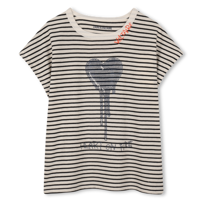 KURZ&Auml;RMELIGES T-SHIRT ZADIG & VOLTAIRE GIRL