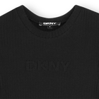 Langes Kleid aus zwei Materialien DKNY 
                    GIRL