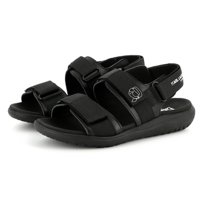 Ledersandalen mit Klett KARL LAGERFELD KIDS BOY