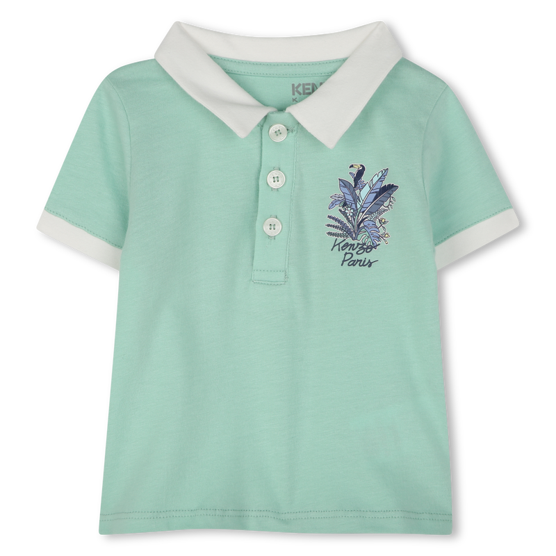 Shorts und Polo aus Baumwolle KENZO KIDS 
                        BOY