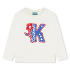 Langarm-Shirt aus Baumwolle KENZO KIDS 
                    GIRL