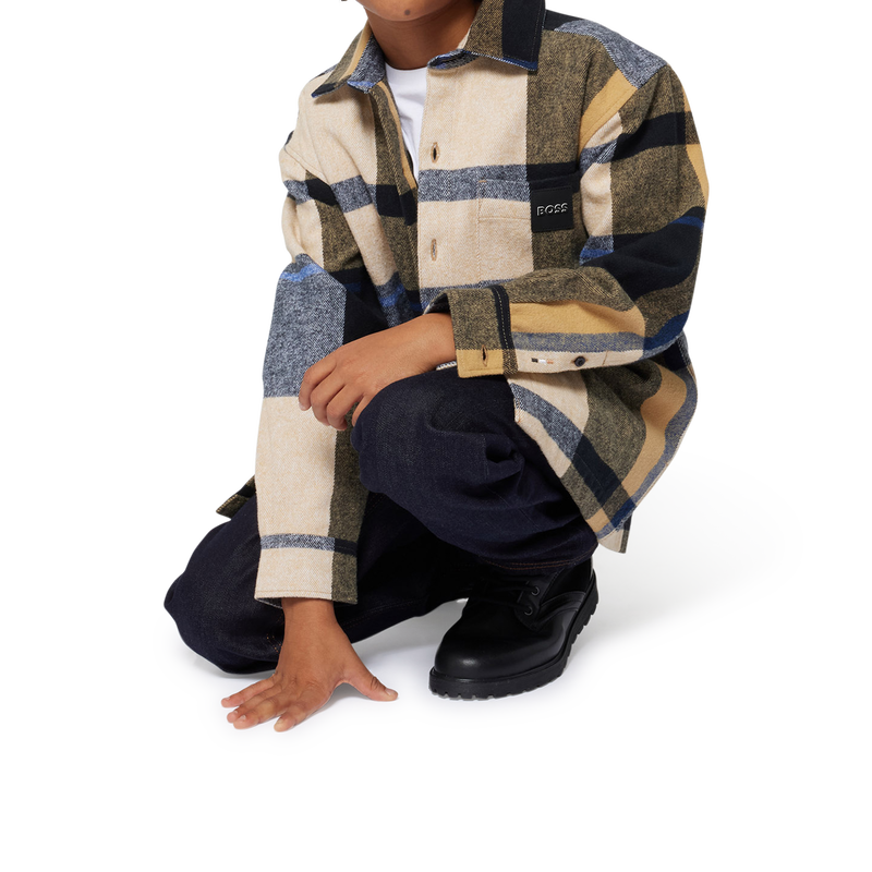 Lang&auml;rmliges Baumwoll-Hemd BOSS 
                        BOY