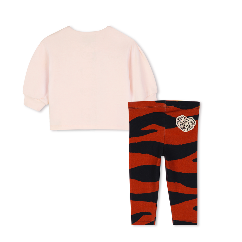 T-shirt und Leggings Set KENZO KIDS 
                        M&Auml;DCHEN