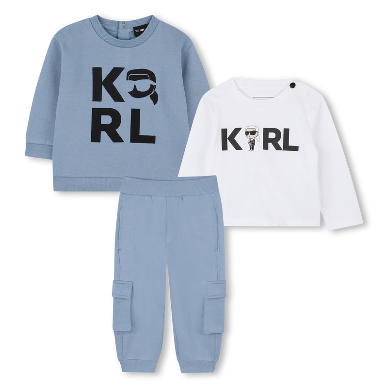 Set aus Sweatshirt, Hose und T-Shirt KARL LAGERFELD KIDS 
                        BOY