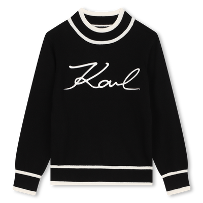 Pullover mit Logo-Stickerei KARL LAGERFELD KIDS GIRL