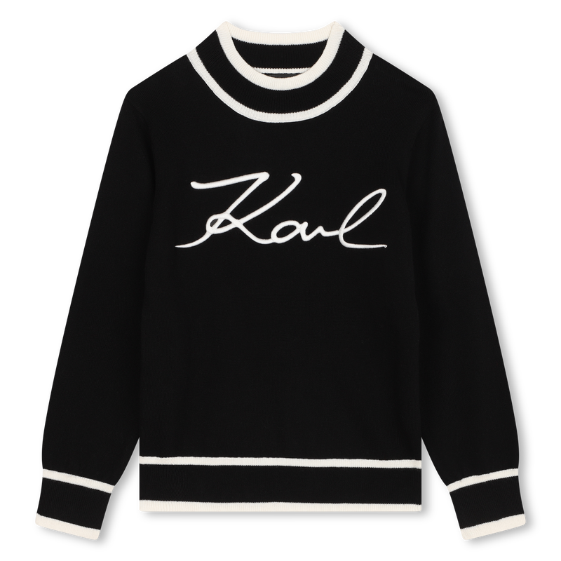 Pullover mit Logo-Stickerei KARL LAGERFELD KIDS 
                        GIRL