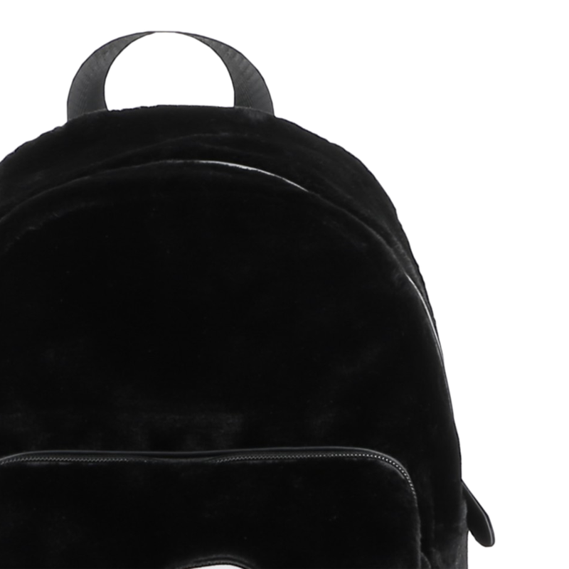 Kleiner Rucksack aus flauschigem Fleece KARL LAGERFELD KIDS 
                        GIRL