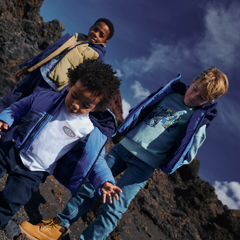 Wasserabweisende Daunenjacke mit Kapuze TIMBERLAND 
                        BOY