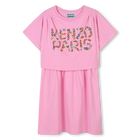 2-in-1-Kleid mit Motiv KENZO KIDS 
                    GIRL