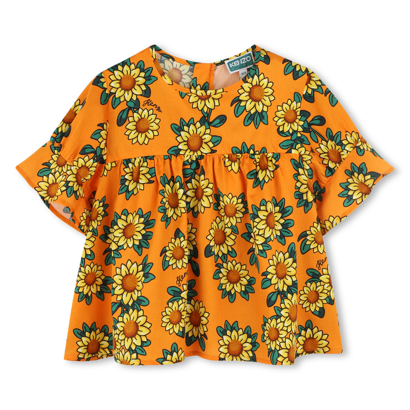 Bluse aus Baumwollsatin KENZO KIDS 
                        GIRL