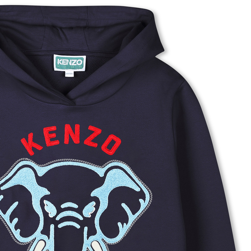 Kapuzensweatshirt mit Elefant KENZO KIDS 
                        BOY
