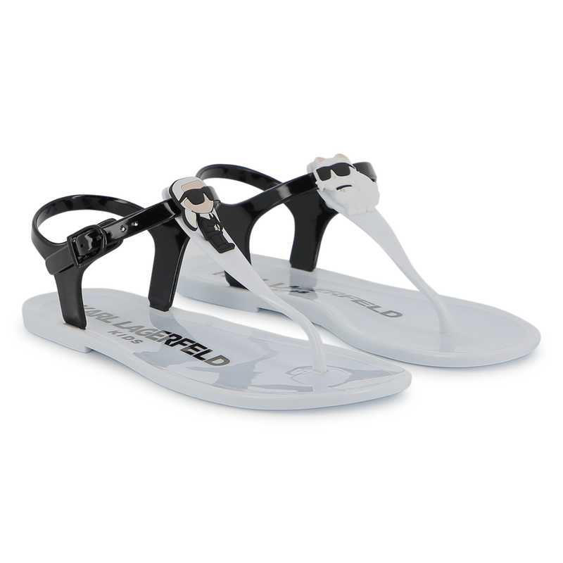 SANDALEN MIT VERSTELLBAREN RIEMEN KARL LAGERFELD KIDS 
                        GIRL