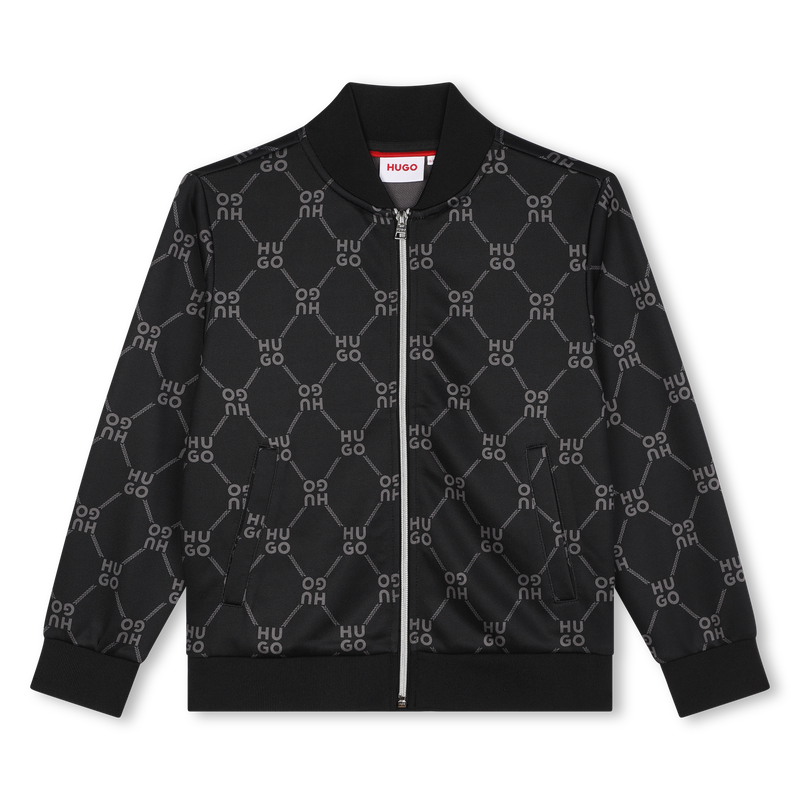 Sweatjacke aus Molton HUGO 
                        BOY