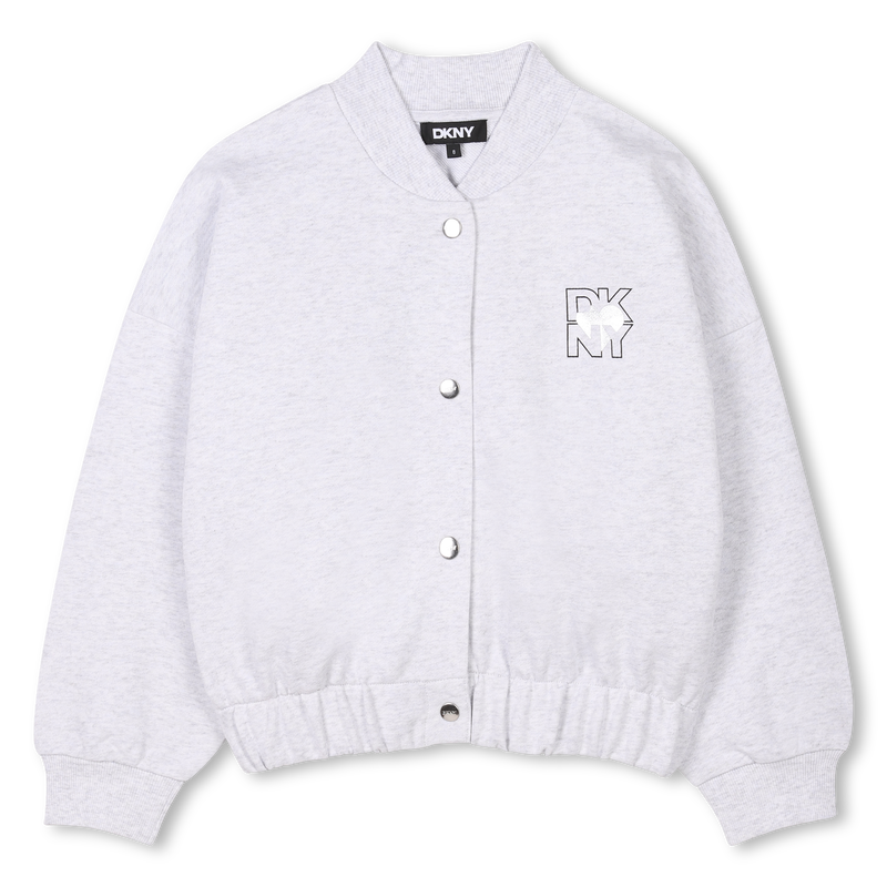 Baumwollmolton-Strickjacke DKNY 
                        GIRL