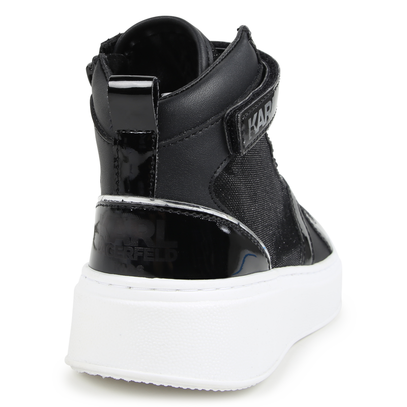 High-Top-Sneaker aus Leder KARL LAGERFELD KIDS 
                        GIRL