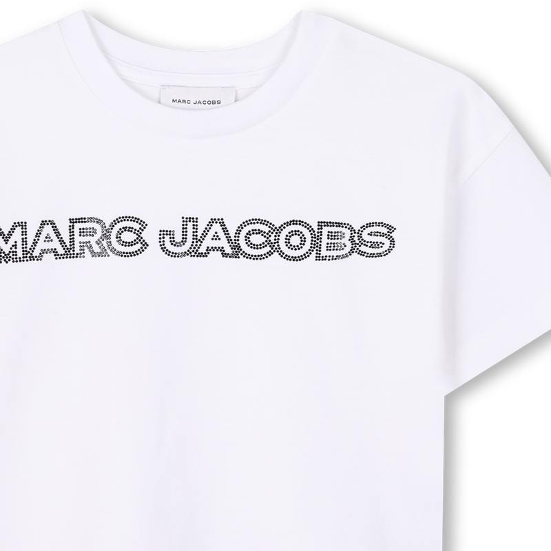 Kurzes T-Shirt mit Strass MARC JACOBS 
                        GIRL