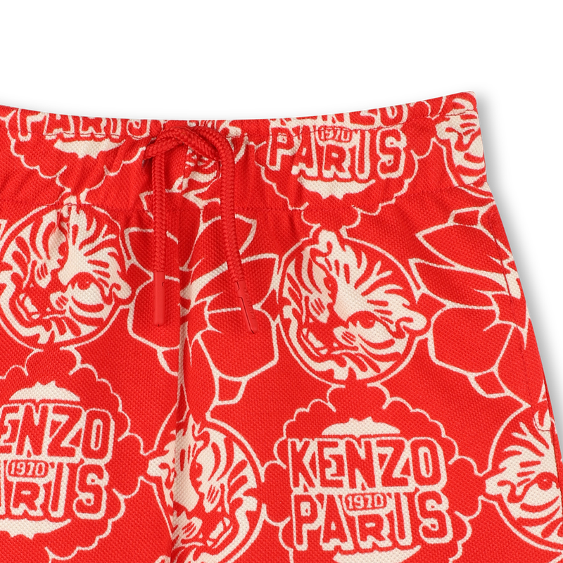 Baumwoll-Bermuda mit Print KENZO KIDS 
                        BOY